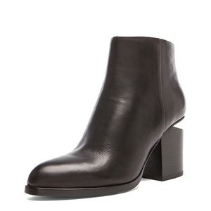 Alexander Wang Gabi Booties size 35 silver hardware